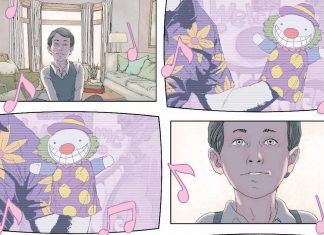 PREVIEW: Young Bruce Wayne watches creepy clown TV show in first BATMAN: THE SMILE KILLER pages Smile Killer