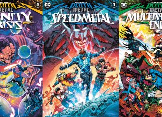 New DEATH METAL one-shots spotlight the Trinity, Wally West, and…Captain Carrot?!