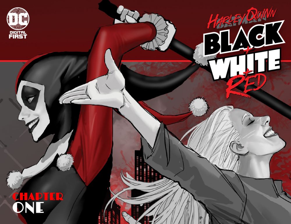 Harley Quinn + Black + White + Red