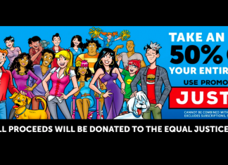 Archie Comics directs webstore proceeds to the Equal Justice Initiative archie comics equal justice initiative sale