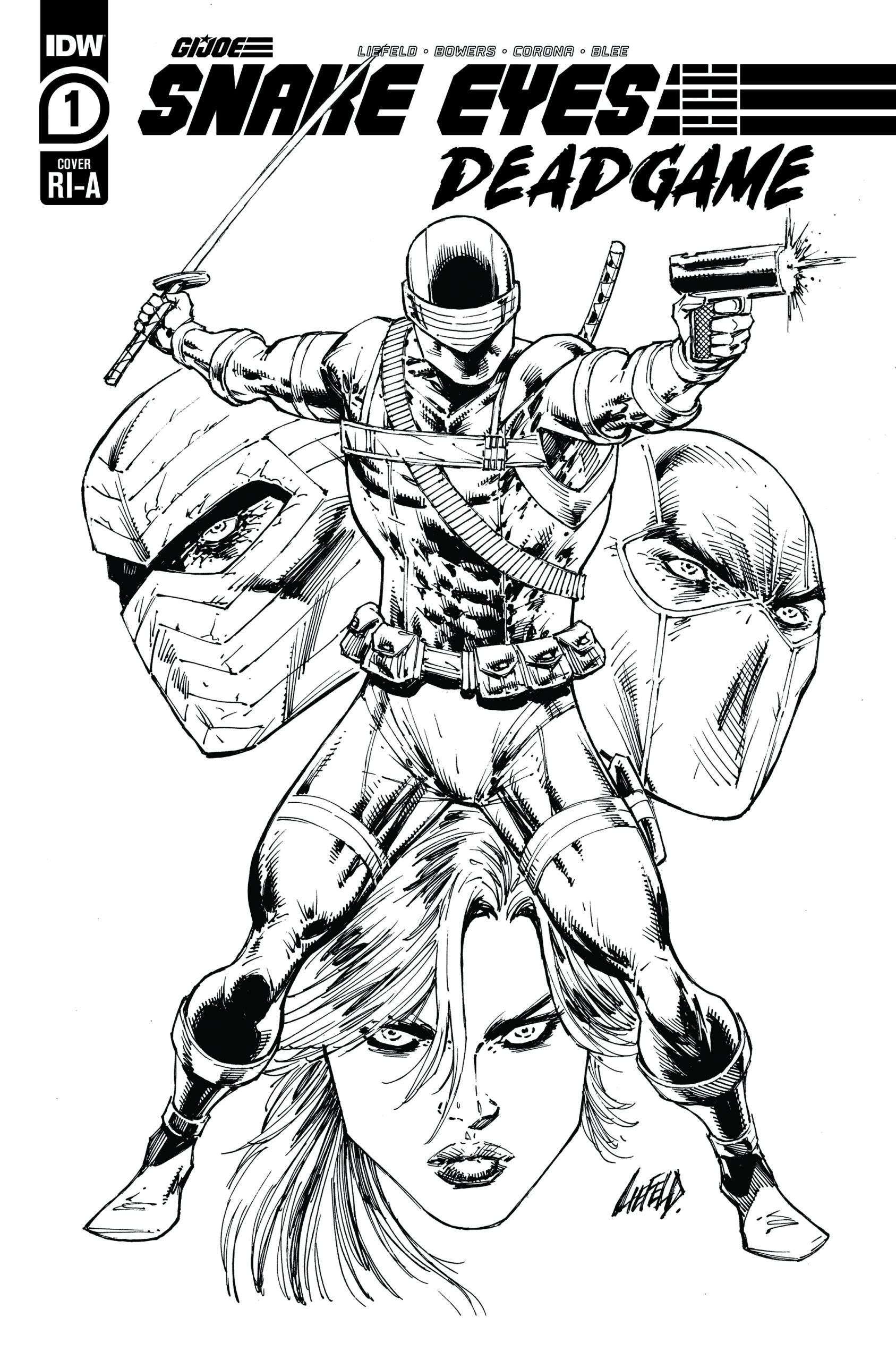Snakes Eyes Deadgame #1 Cover RI-B by Rob Liefeld