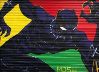 INTERVIEW: Artist Damion Scott on his Black Panther mural and honoring Chadwick Boseman’s legacy