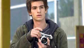 Peter Parker with his camera...ah Andrew Garfield, gone too soon
