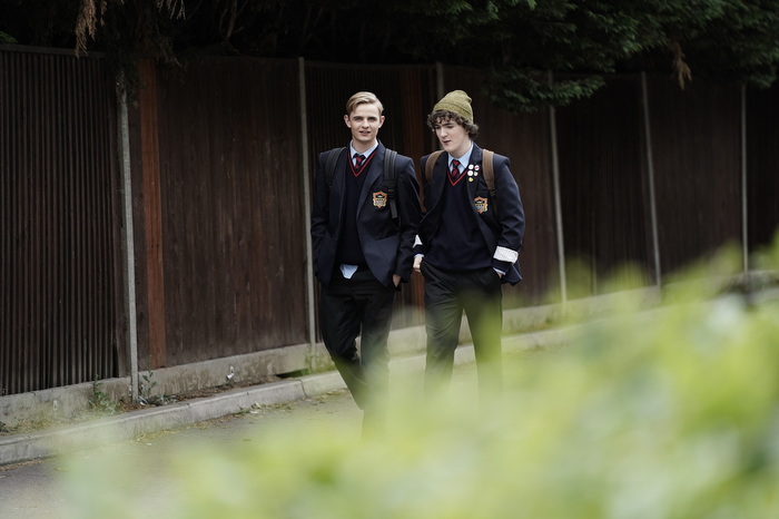 Otto Farrant and Brenock O'Connor in Alex Rider