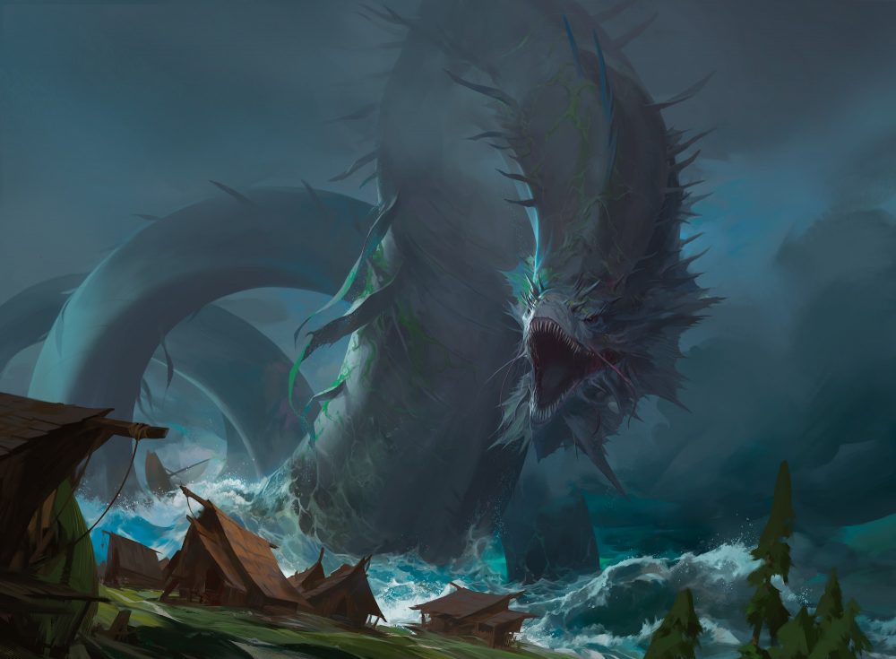 Aesi Tyrant of Gyre Strait Art from Commander Legends