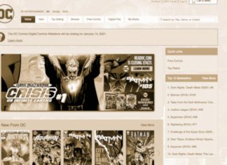 ReadDC.com digital comics store is shutting down next month