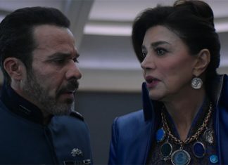 Recap: THE EXPANSE S5E4 — “Gaugamela” Admiral Delgado (Michael Irby) and Chrisjen Avasarala (Shohreh Aghdashloo) learn just how bad Marco's attacks on Earth have gotten in "Gaugamela"