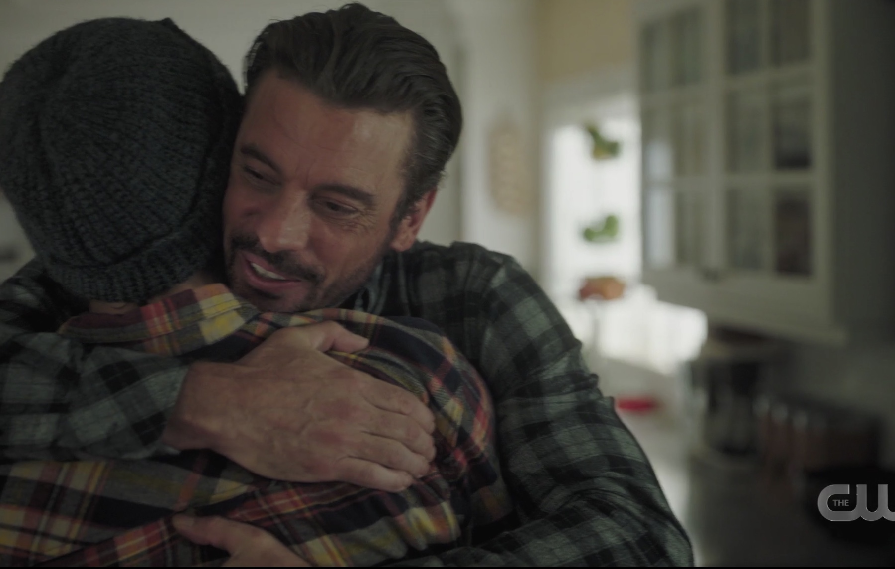 Skeet hugs his boy on Riverdale