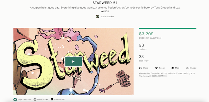 Starweed Kickstarter