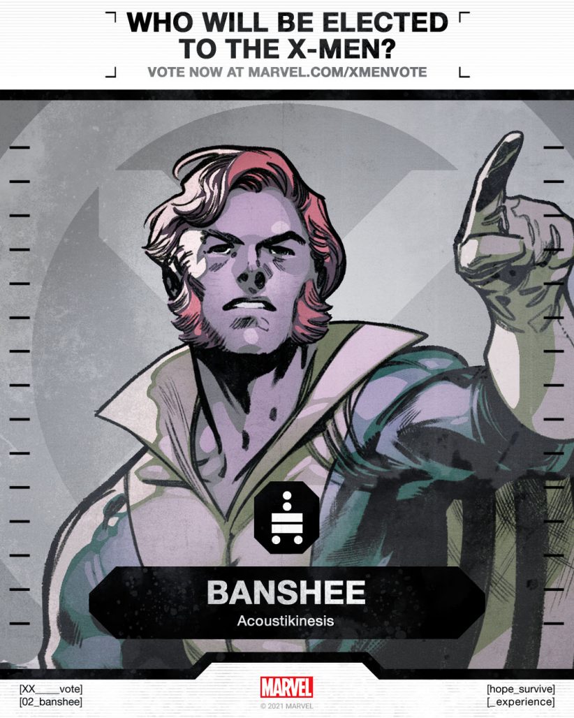 Banshee X-Men Vote Poster