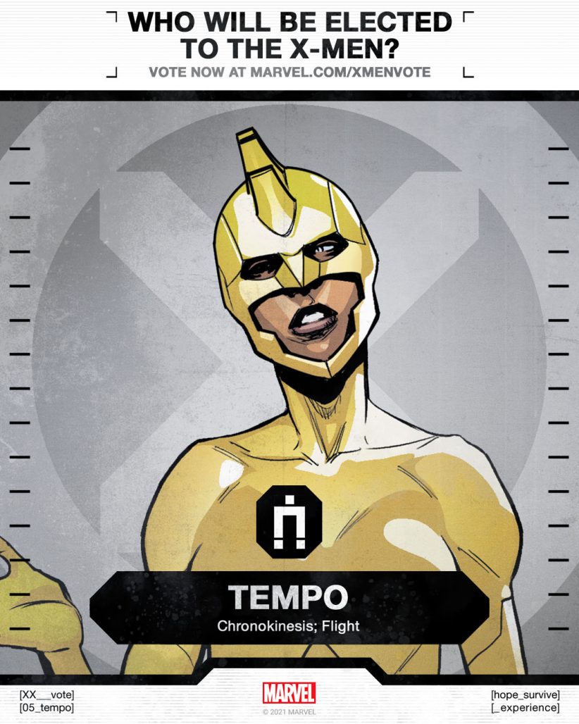 Tempo X-Men Vote Poster