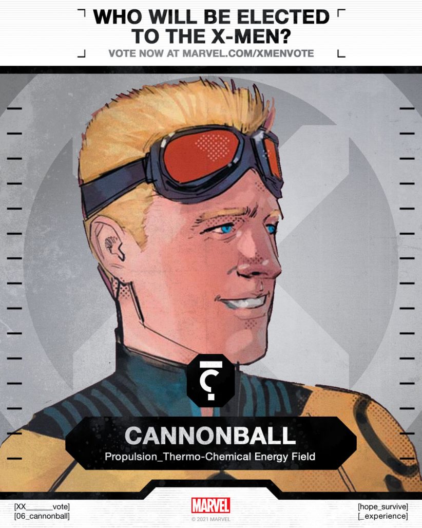 Cannonball X-Men Vote Poster