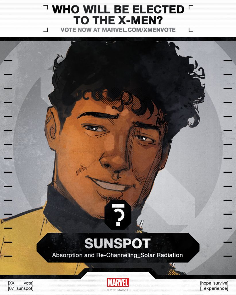 Sunspot X-Men Vote Poster