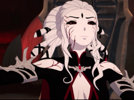 Salem (Jen Taylor) is very satisfied with the results of RWBY volume 7