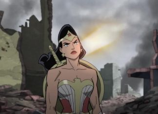 Wonder Woman punches Nazis in JUSTICE SOCIETY: WORLD WAR II clip and images Justice Society: World War II