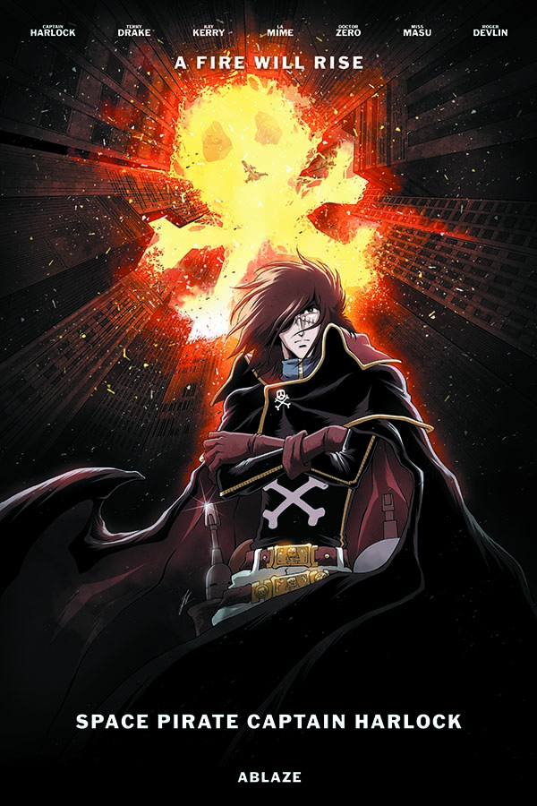 Space Pirate Captain Harlock Issue 2 variant by Jerome Alquie