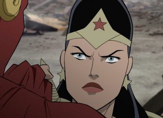 Stana Katic discusses voicing Wonder Woman in JUSTICE SOCIETY: WORLD WAR II video interview