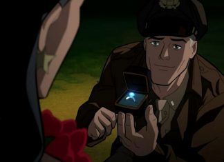 Steve Trevor proposes to Wonder Woman in new JUSTICE SOCIETY: WORLD WAR clip Steve Trevor