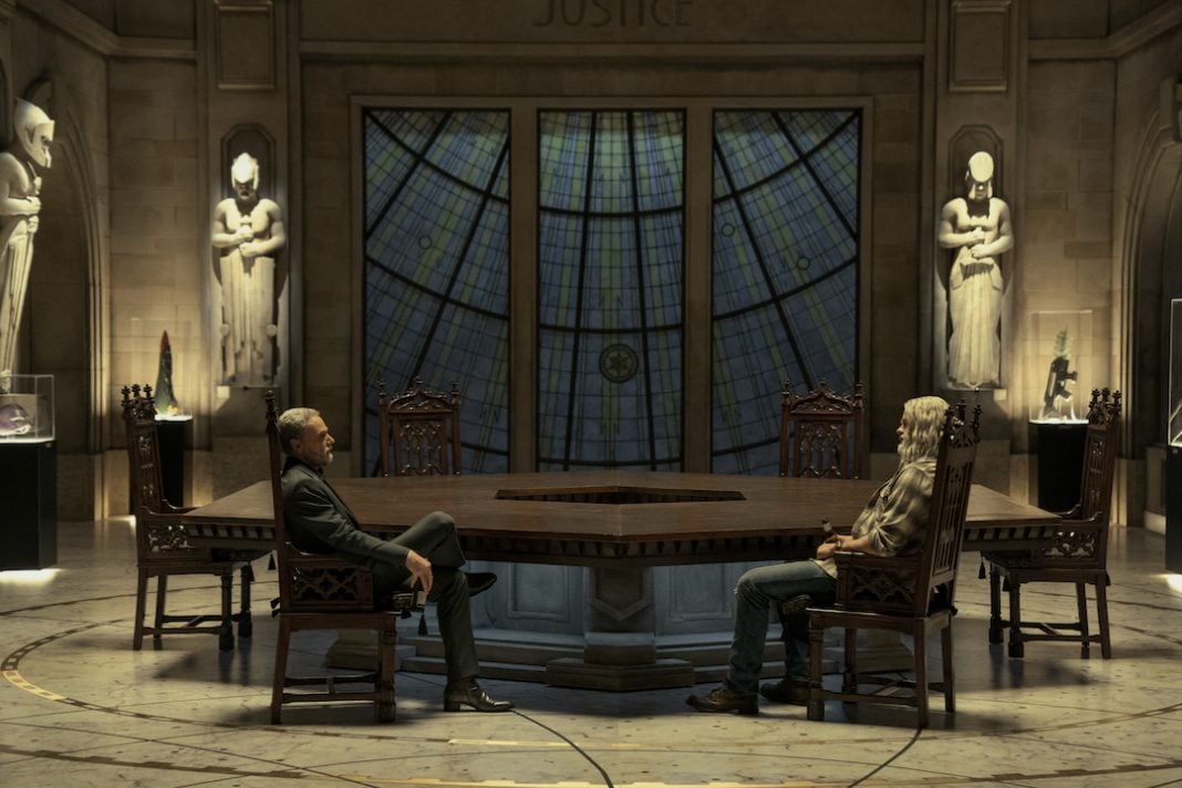 JL_101_Unit_01994RC Sheldon (Josh Duhamel) and Walter (Ben Daniels) Sampson have a tete a tete in JUPITER'S LEGACY