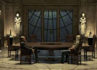 REVIEW: JUPITER’S LEGACY should’ve been more fun Sheldon (Josh Duhamel) and Walter (Ben Daniels) Sampson have a tete a tete in JUPITER'S LEGACY