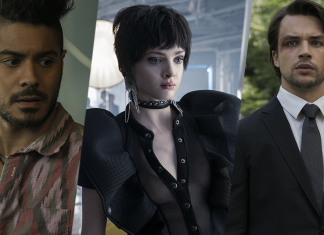 INTERVIEW: Andrew Horton, Elena Kampouris, & Ian Quinlan talk family drama in JUPITER’S LEGACY! Andrew Horton Elena Kampouris Ian Quinlan