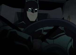 The Batmobile speeds through Gotham in a new BATMAN: THE LONG HALLOWEEN clip Long Halloween clip