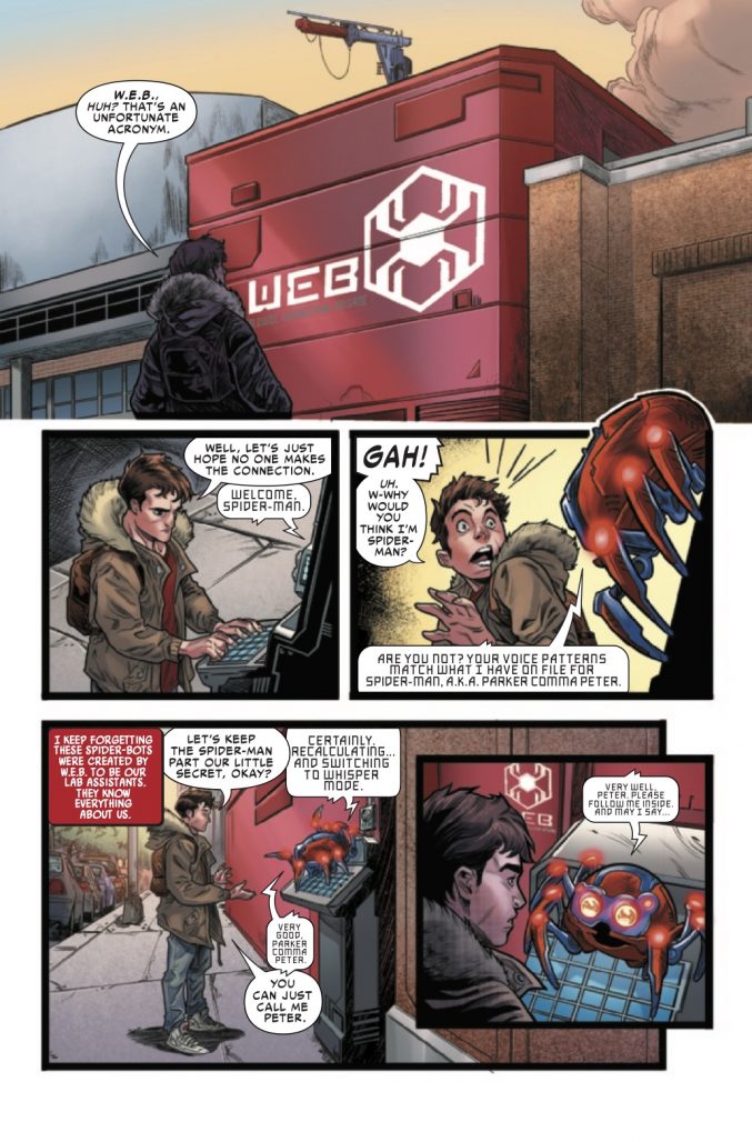Page From W.E.B. of Spider-Man #1