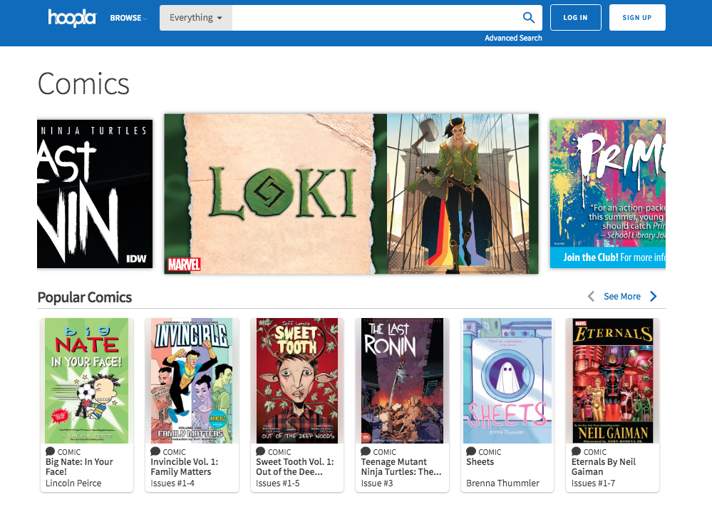 comics on hoopla