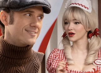 INTERVIEW: Aaron Tveit & Dove Cameron on leaning into their SCHMIGADOON! characters Schmigadoon Aaron Tveit and Dove Cameron