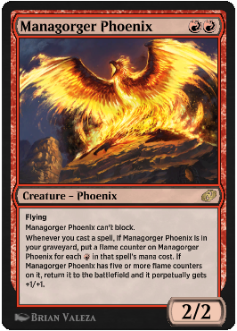 Managorger Phoenix from Magic Arena exclusive set Jumpstart: Historic Horizons