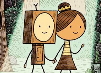 EXCLUSIVE PREVIEW: Tom Gauld makes his children’s book debut with THE LITTLE WOODEN ROBOT AND THE LOG PRINCESS