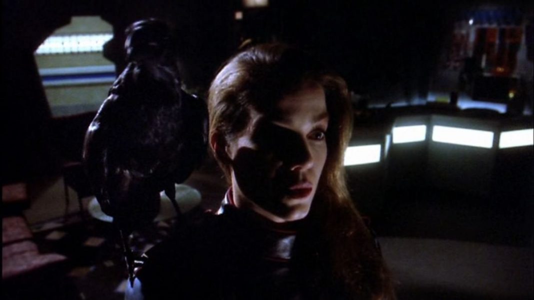 Claudia Christian as Susan Ivanova, in a harbinger dream on BABYLON 5