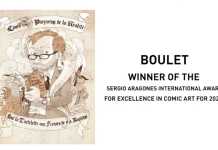 French cartoonist Boulet receives the Sergio Aragonés Award for Cartooning Excellence at LICAF 2021