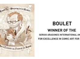French cartoonist Boulet receives the Sergio Aragonés Award for Cartooning Excellence at LICAF 2021