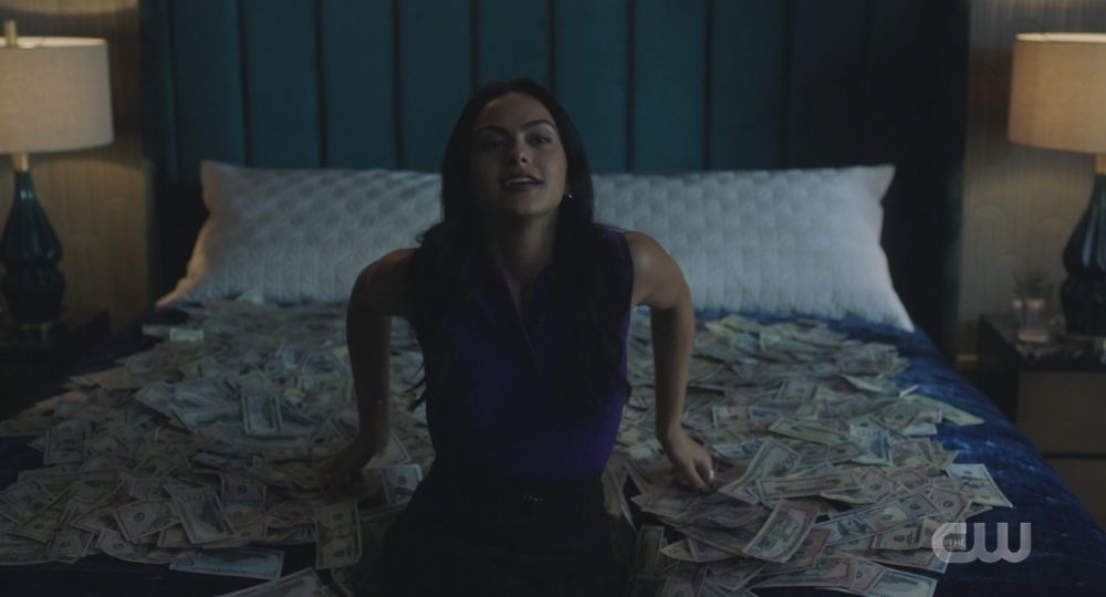 Veronica's Dirty Money Bed on Riverdale
