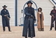 REVIEW: THE HARDER THEY FALL Satisfyingly Shoots Holes in the Myth of The American Cowboy For cowboys in front of a church