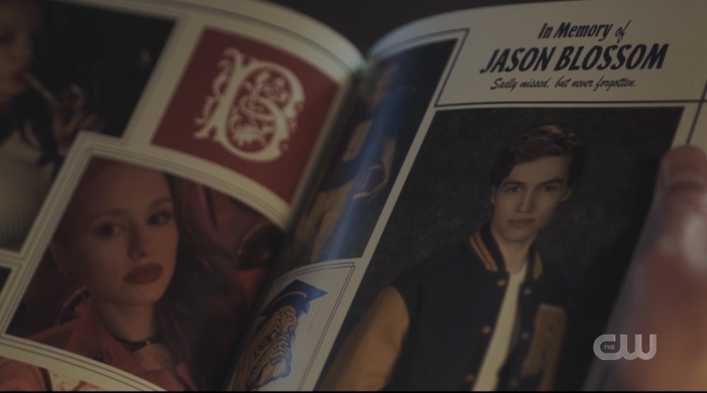 Jason Blossom yearbook page