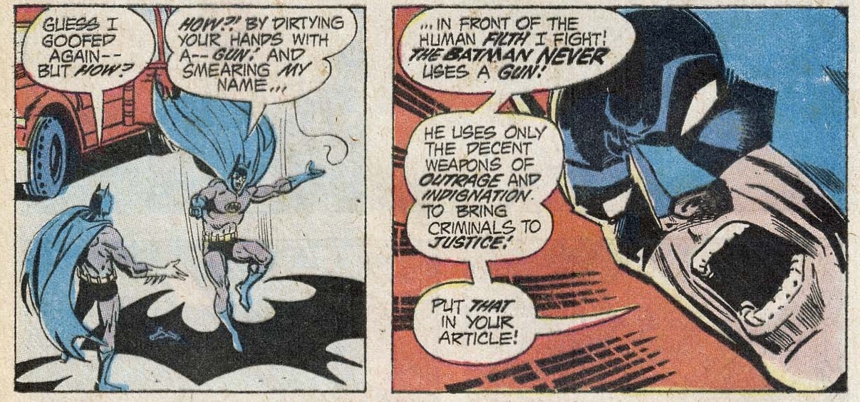 SILBER LININGS: Batman using guns misses the point of Batman