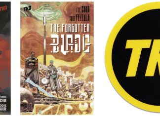 Two new fantasy graphic novels from TKO Studios: BLACK MASS RISING and THE FORGOTTEN BLADE