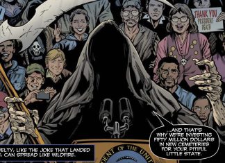 PREVIEW: Meet President Death in EDGAR ALLAN POE’S SNIFTER OF DEATH #6