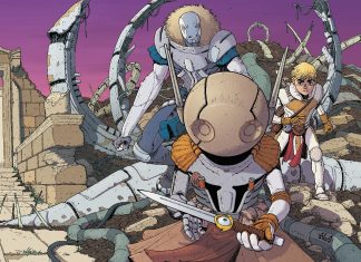 Brian Michael Bendis & André Lima Araújo launch PHENOMENA: THE GOLDEN CITY OF EYES graphic novel from Abrams ComicArts