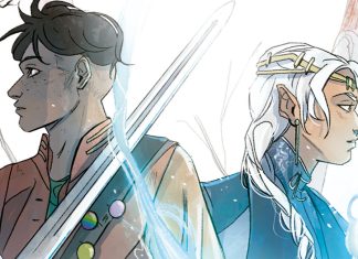 Sheridan & Cardinali’s YA graphic novel IN THE SHADOW OF THE THRONE out in August