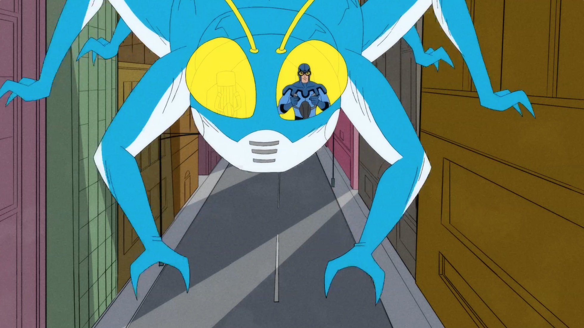 Sufferin' Scarabs! DC Showcase BLUE BEETLE animated short homages Spidey  '67 cartoon in latest images