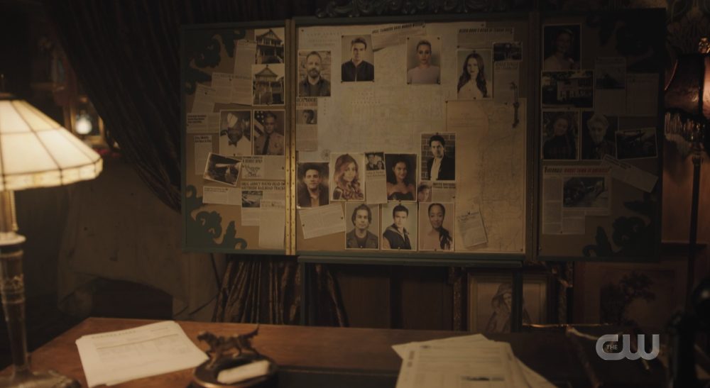 Percival Pickins' board of everyone important in Riverdale