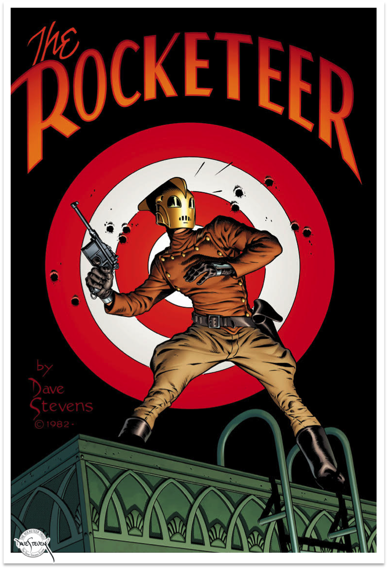 Rocketeer Comic Puzzle bullseye art