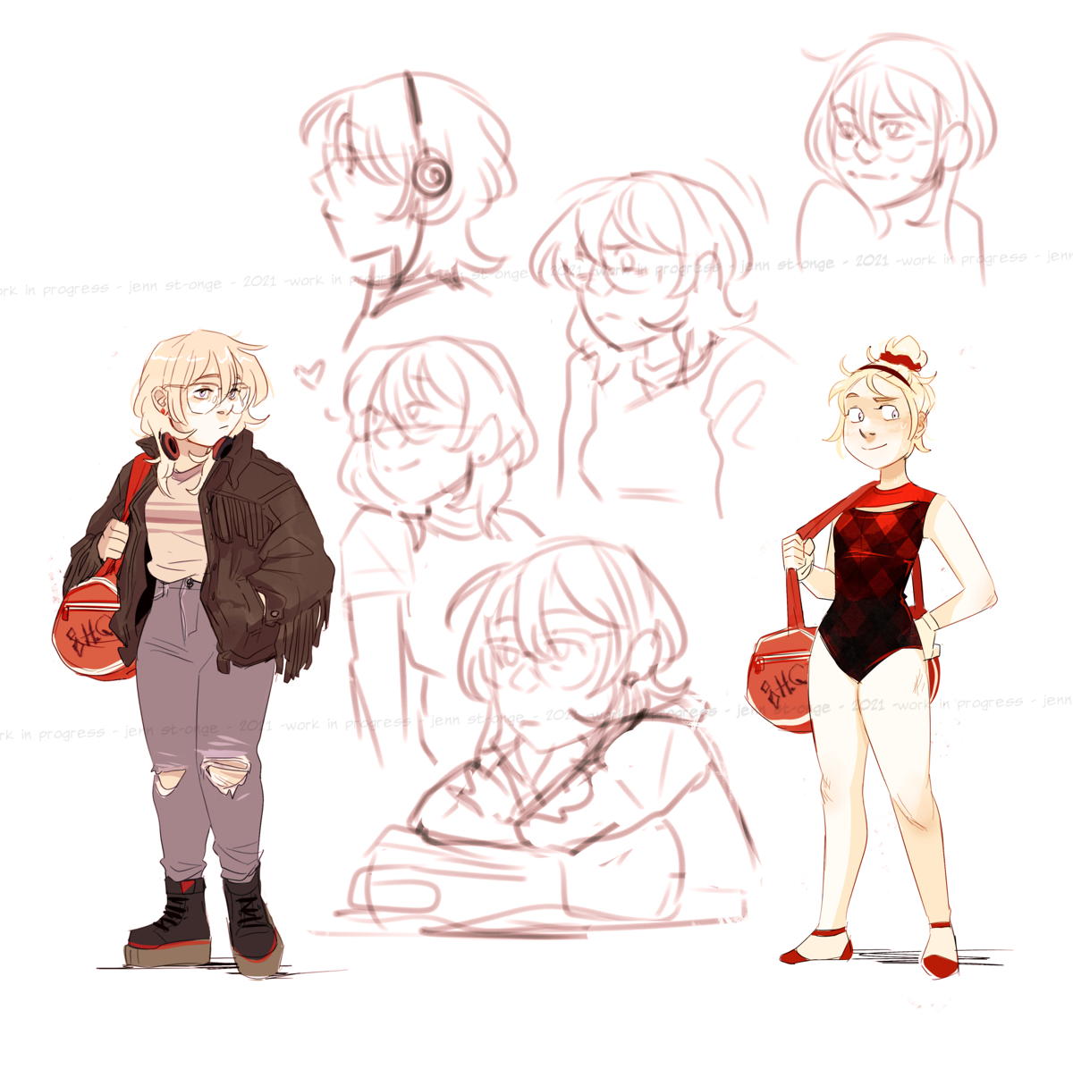 Harleen Quinzel_character designs