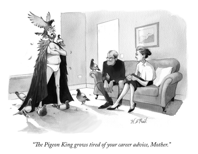 The Pigeon King Will McPhail New Yorker cartoon