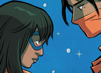 EXCLUSIVE: Infinite Romance in Marvel’s LOVE UNLIMITED Infinity Comic Ms. Marvel gazes into Red Dagger's eyes on the cover of the first entry in the Love Unlimited series on Marvel Unlimited.