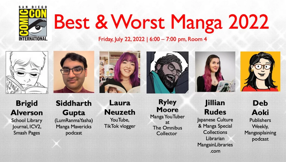 SDCC22 Best and Worst Manga of 2022 Panelists