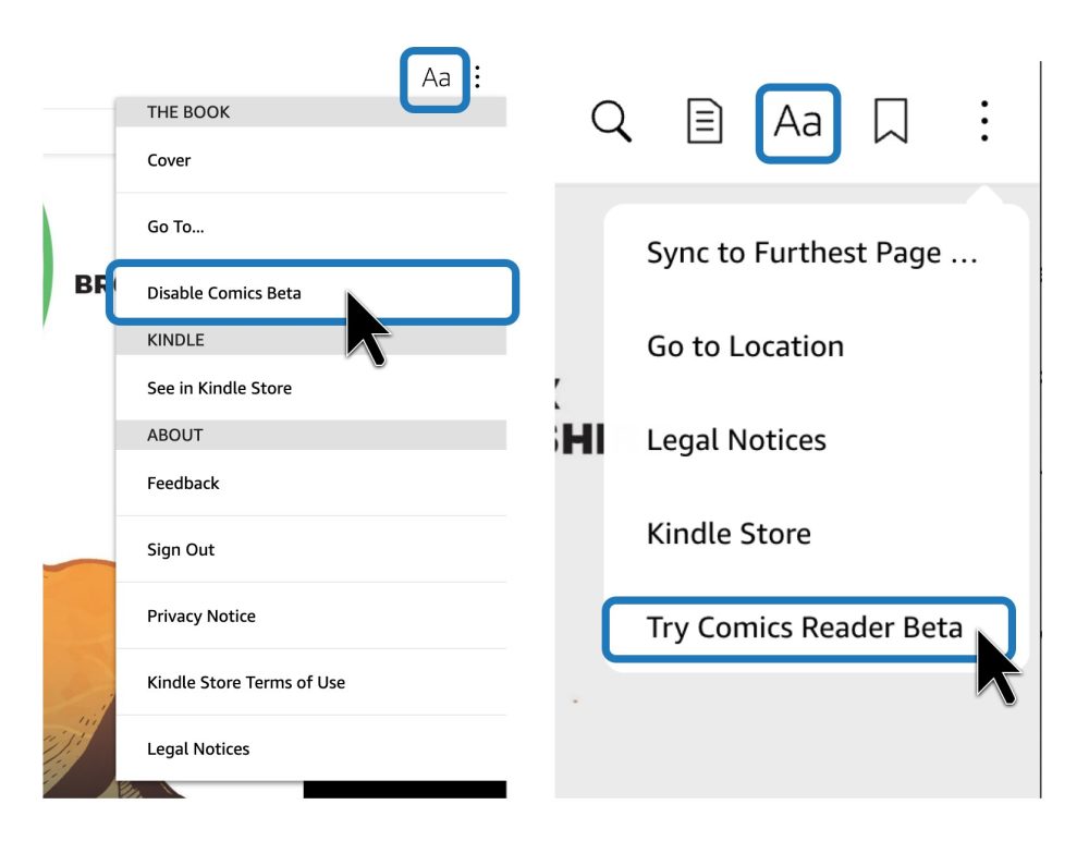 comixology web-reader